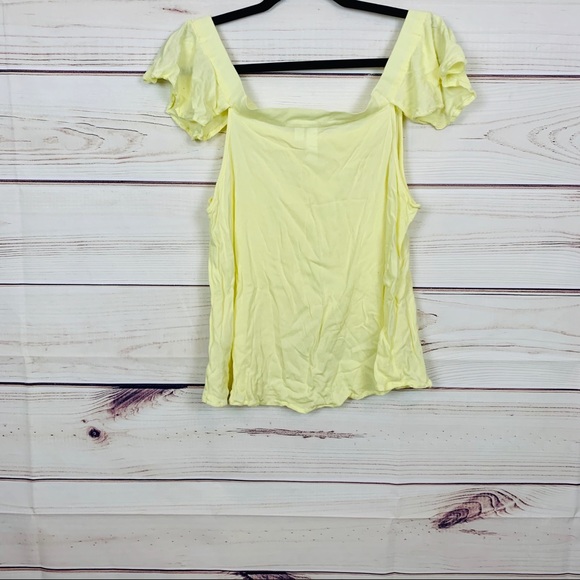 BP pastel yellow off the shoulder top nwot - Picture 2 of 6